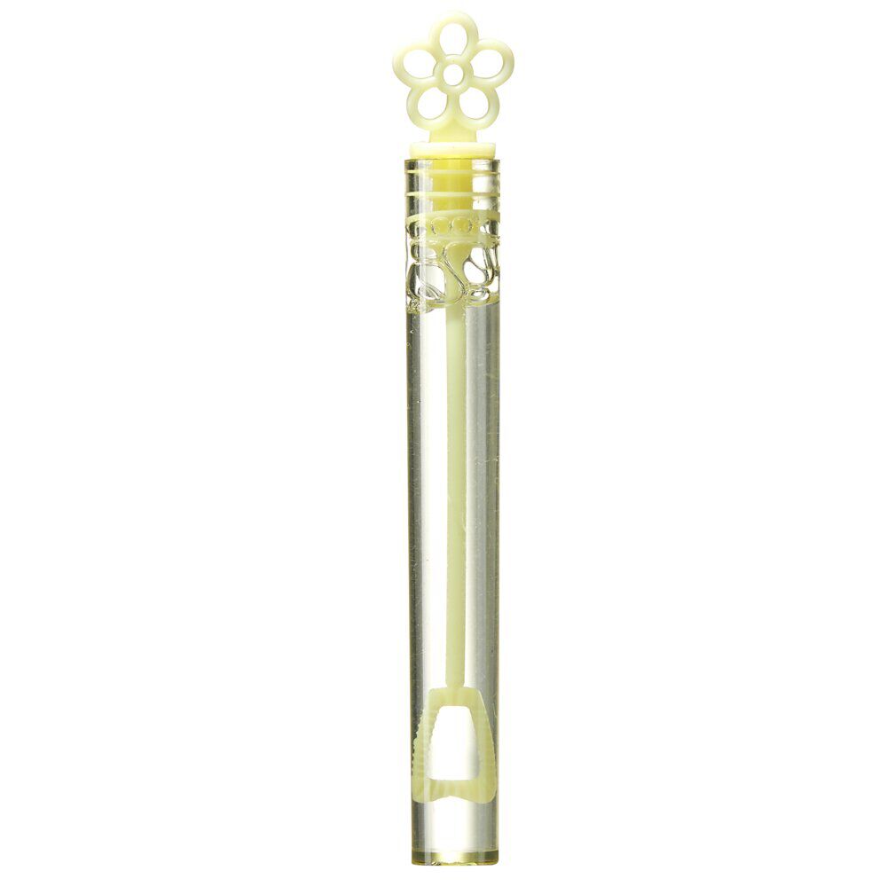 Bâtonnet bulle à savon x8 tube coloré avec embout forme fleur 5ml