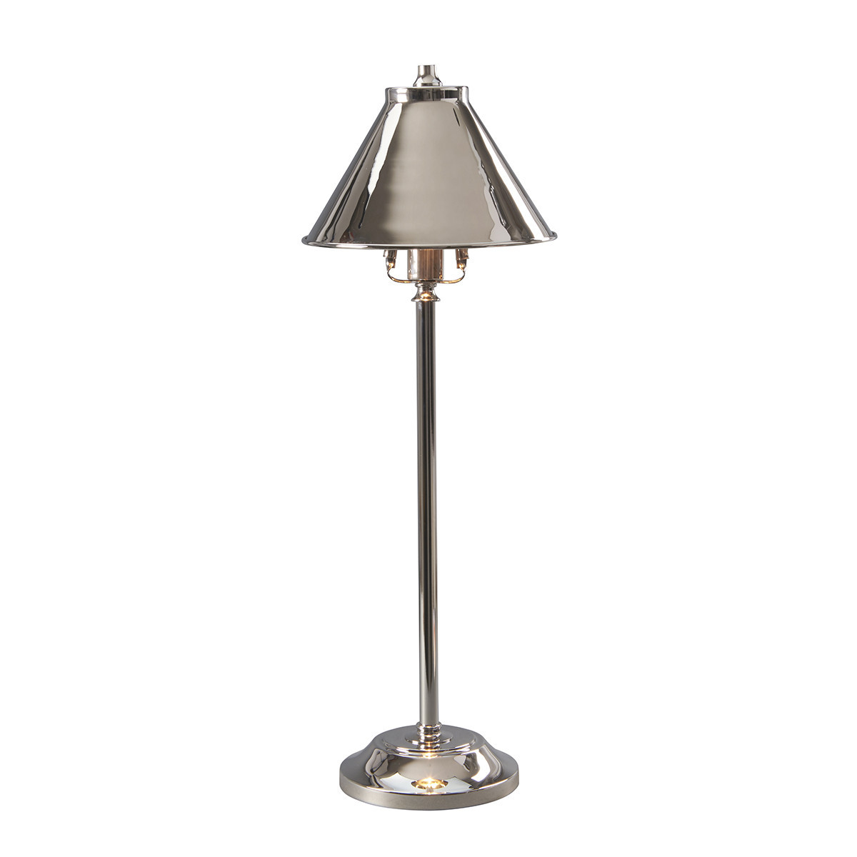 Lampka biurkowa retro polerowany nikiel Provence 1xE14x7W wys:59cm Elstead
