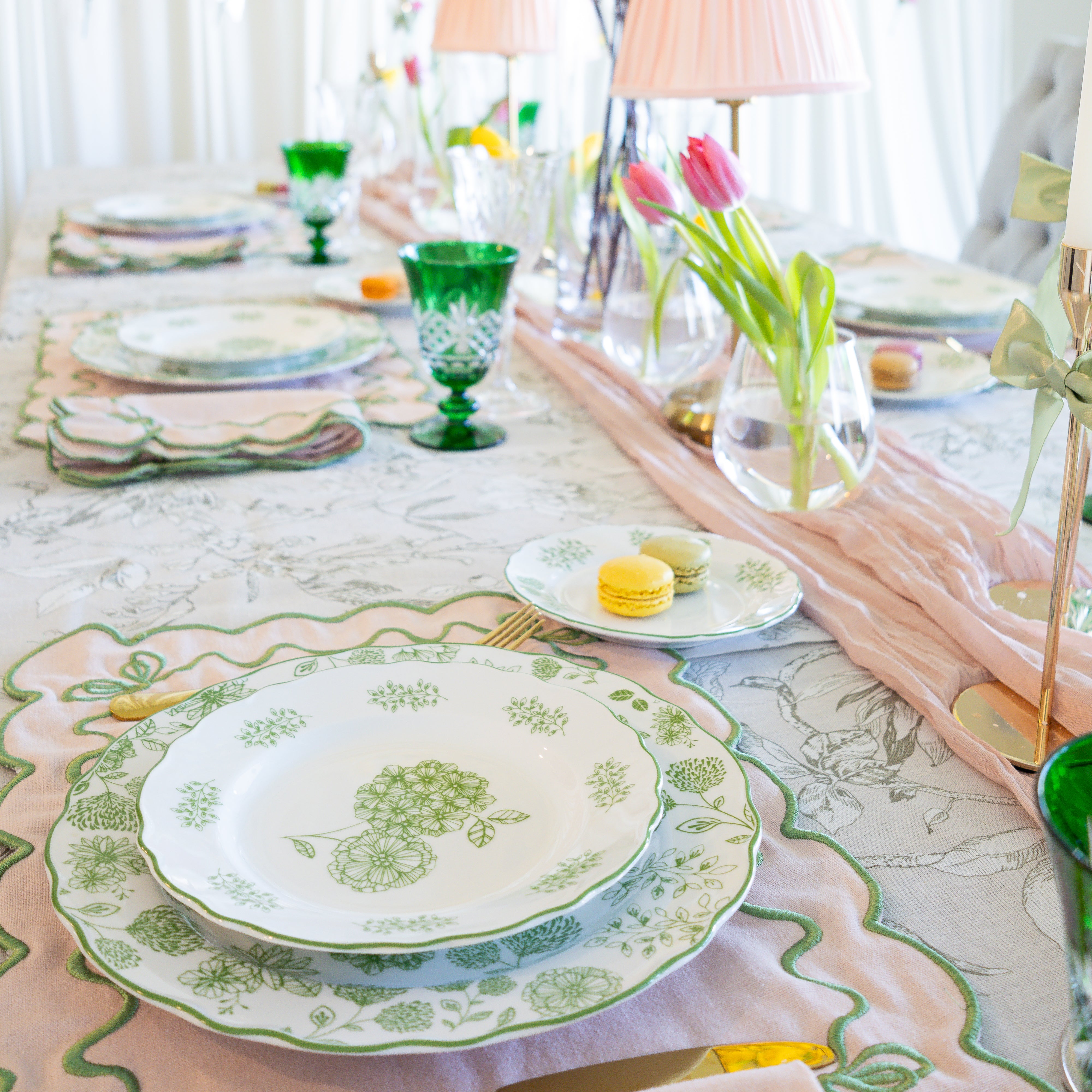 Blooming Dreams 12-Piece Porcelain Dinnerware Set