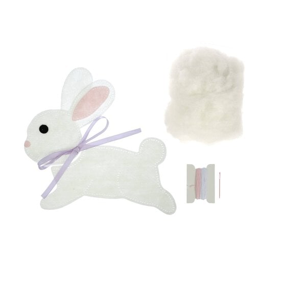 Make Your Own Jumping Rabbit Felt Pillow Kit