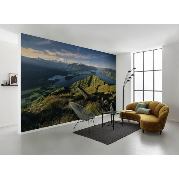 Vliestapete »Green Ridges «, Breite 450 cm, seidenmatt