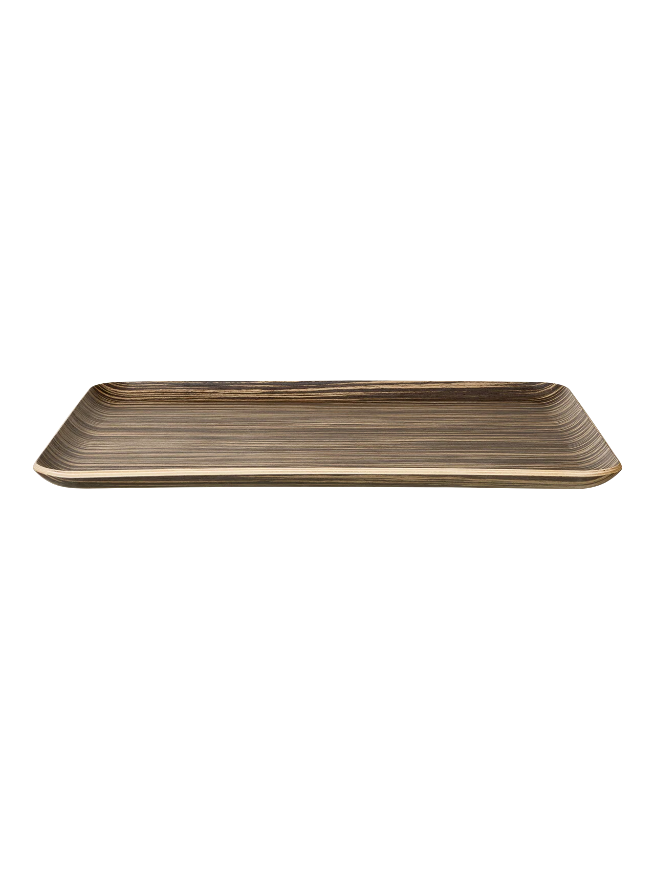 holztablett rechteckig, ebony
