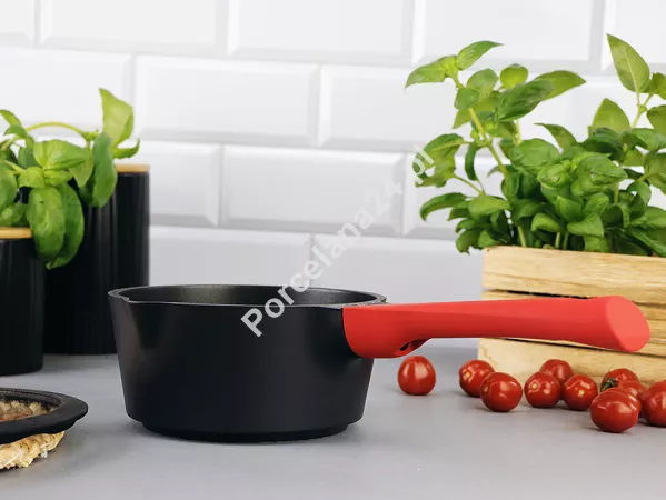Rondel z pokrywą 16 cm / 1 L ZWIEGER - Obsidian 1Z.OB.R16