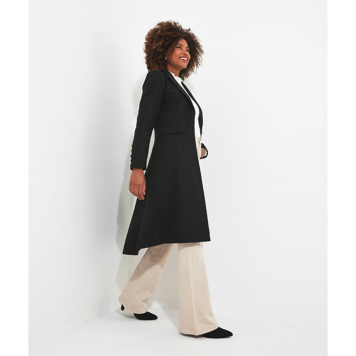Manteau long évasé