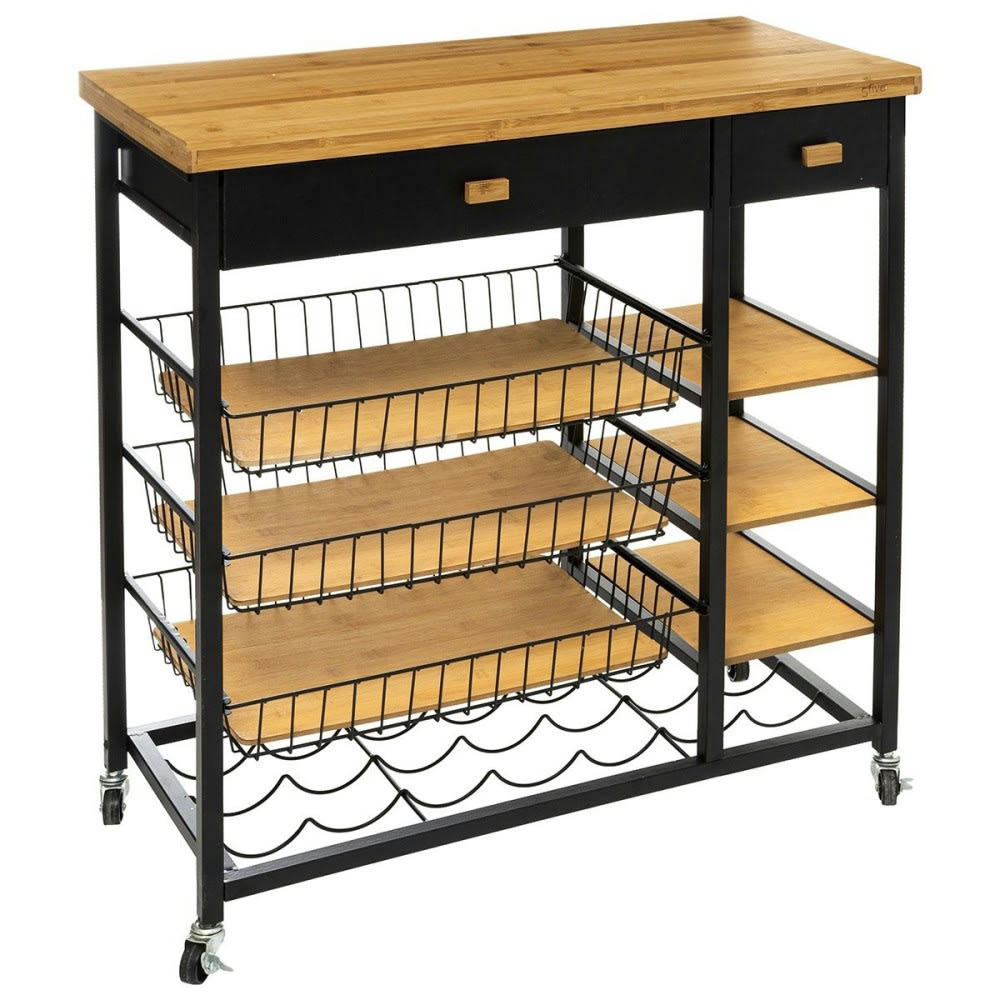 NERA - Desserte métal et bambou