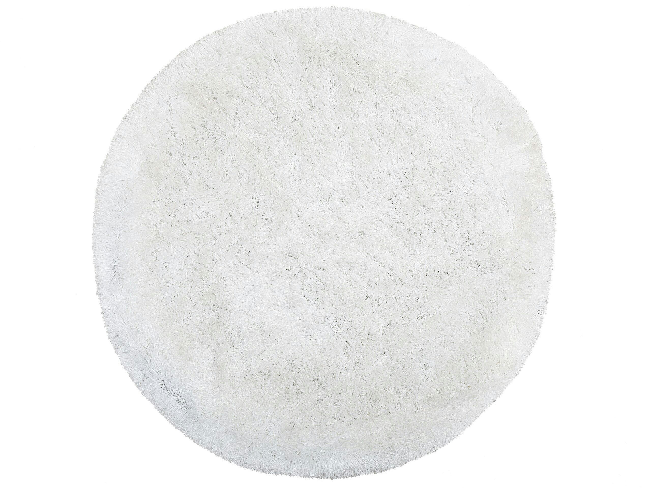 CIDE - Tapis en tissu blanc 140x140cm