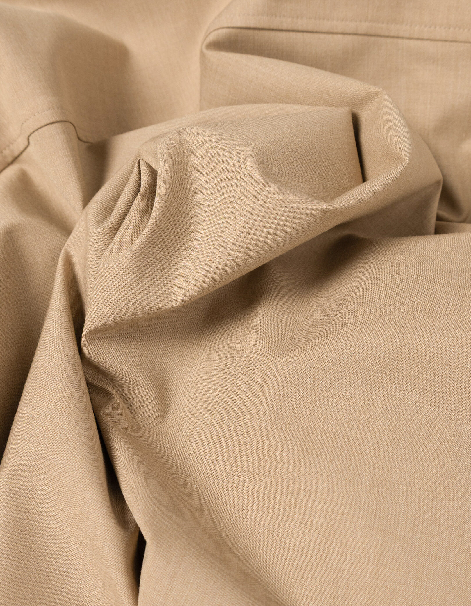 Veste de costume beige foncé esprit surchemise Homme