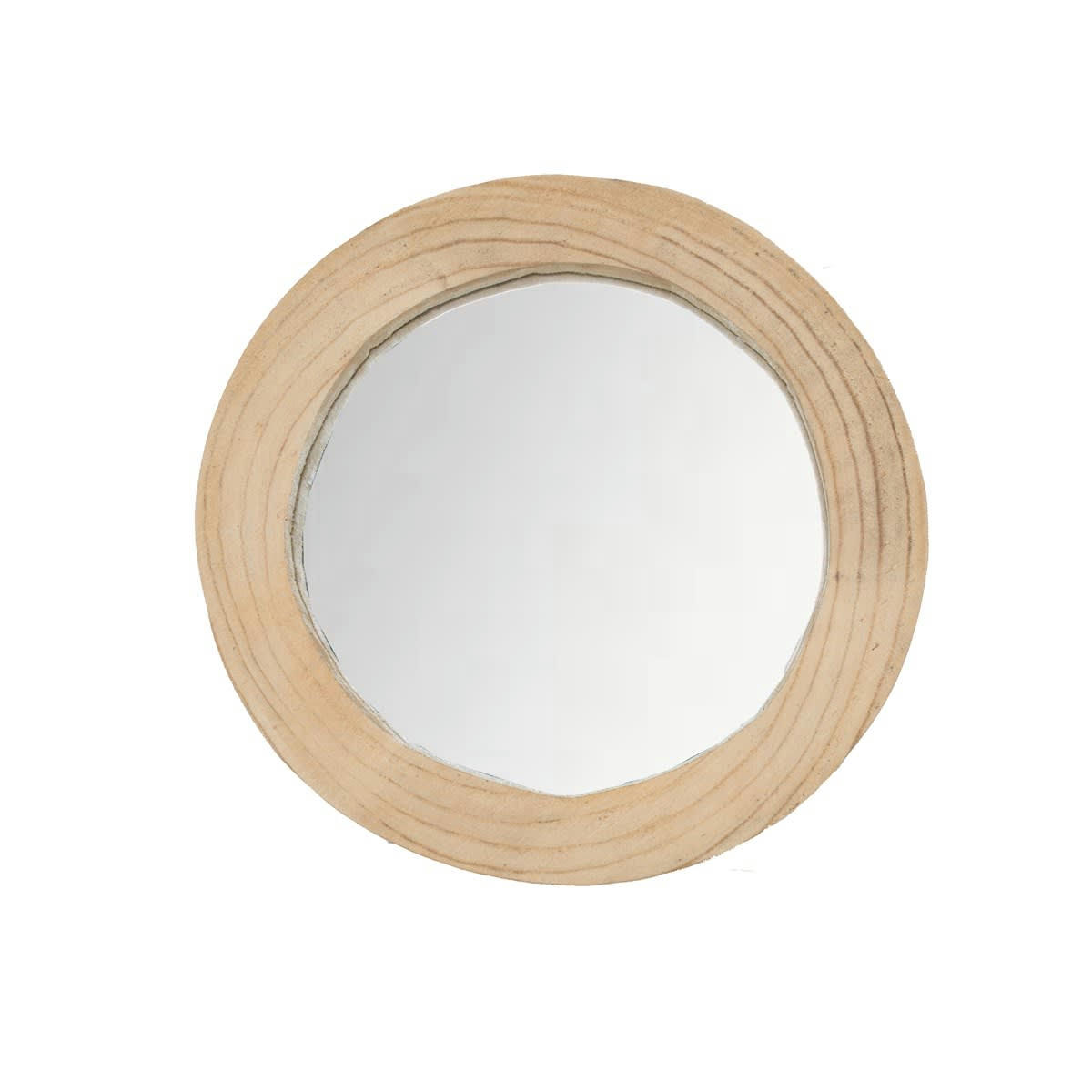 INDIES - Miroir en bois beige
