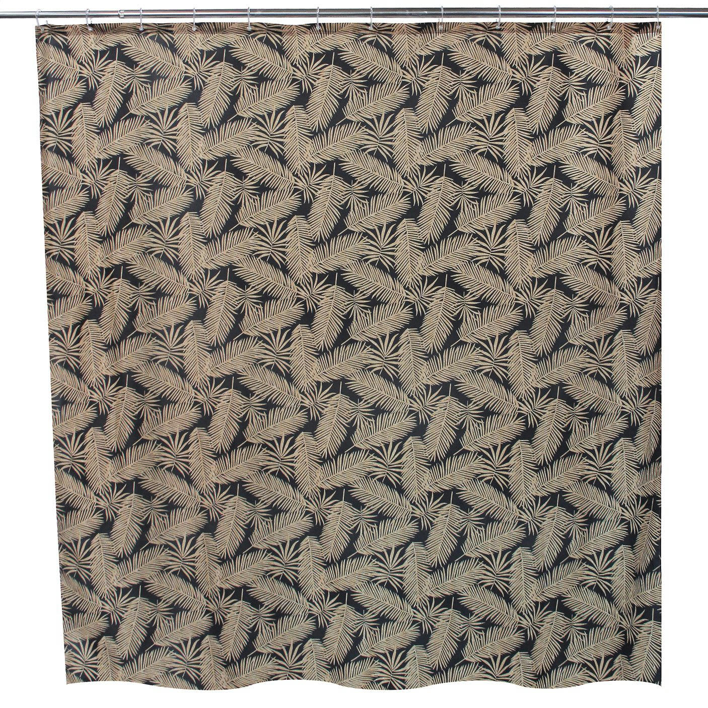 OURAL BLACK - Rideau de douche 180x200