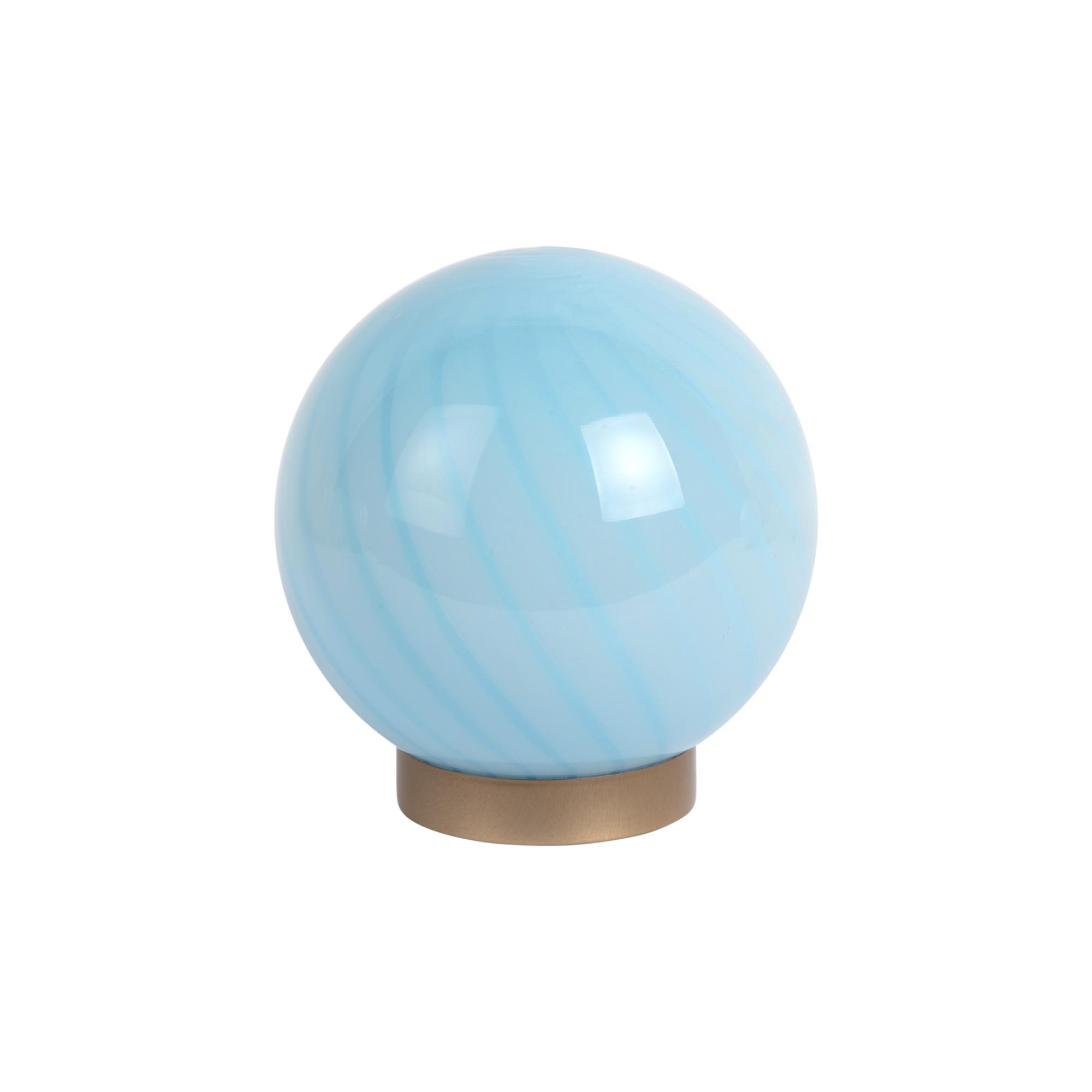 Leitmotiv tafellamp Summer Globe - blauw - 15.2x15.2x16.7cm