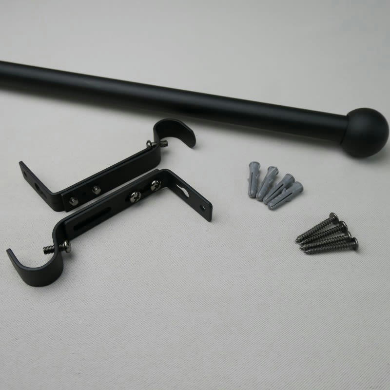 HAROLD - - Kit tringle extensible ø 16/19 mm 165 à 310cm - Noir mat