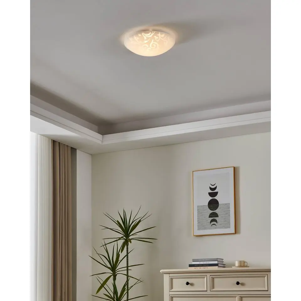 EGLO Scalea 1 Plafonni&egrave;re - E27 - 31.5 cm - Wit