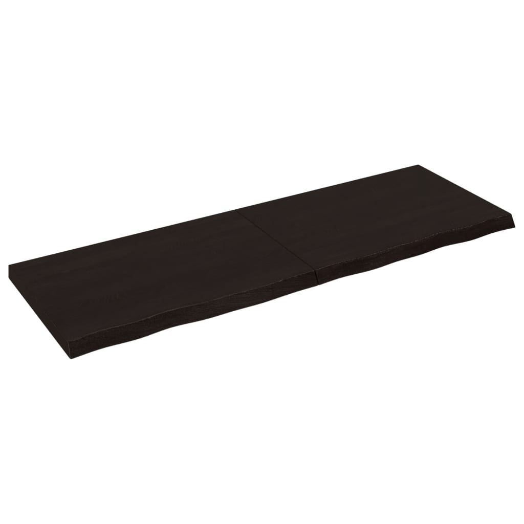 VidaXL Półka ciemnobrązowa 180x60x(2-6) cm