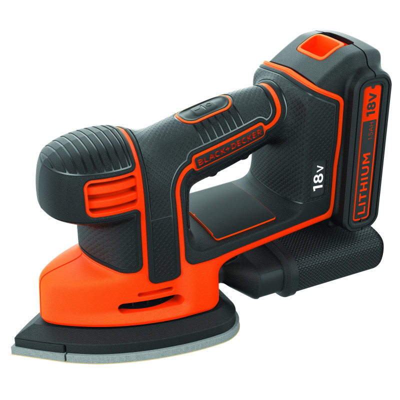 Ponceuse de détail sur batterie BDCDS18-QW 1,5 Ah 18 V BLACK DECKER