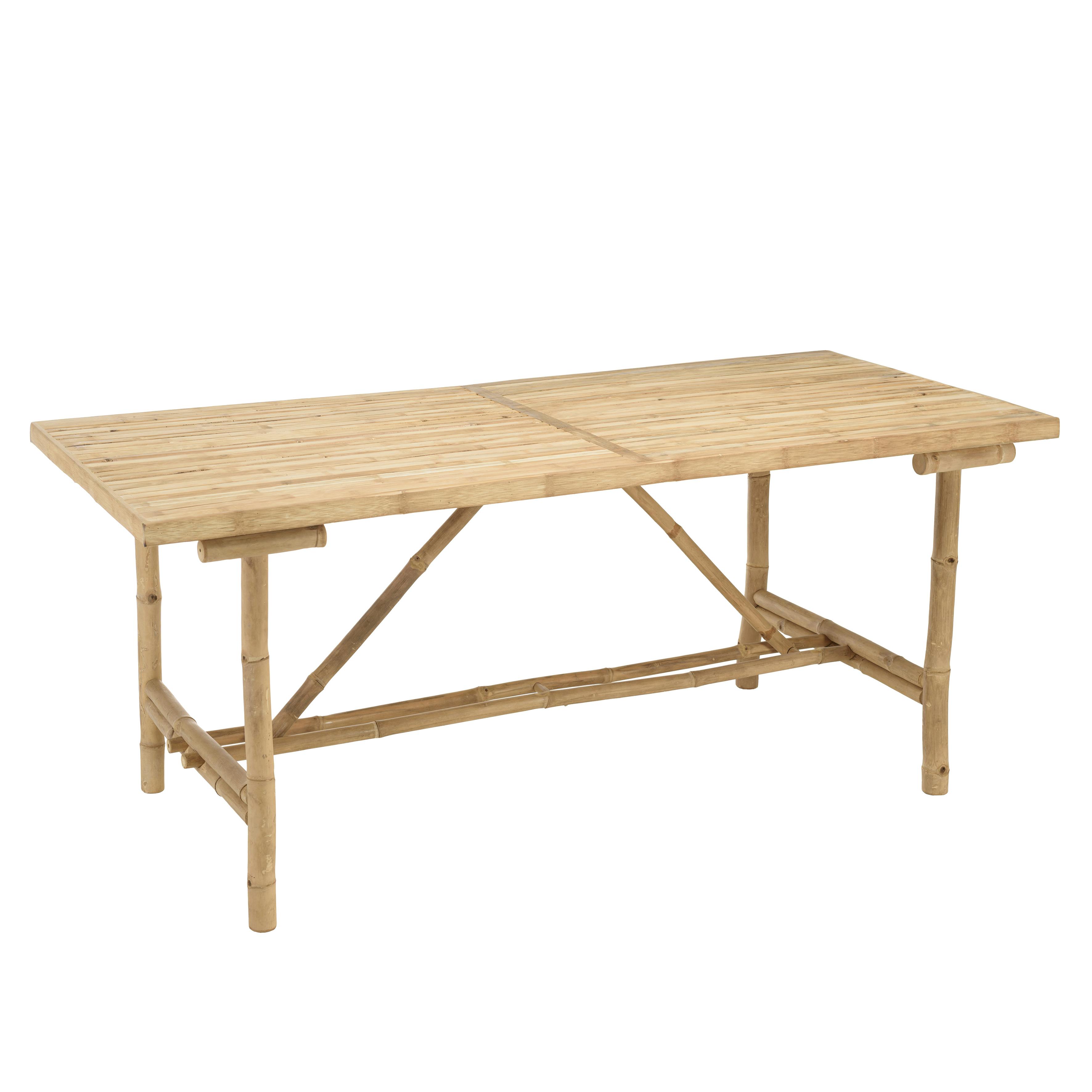 Table à manger en bambou 180x80cm CALVIA