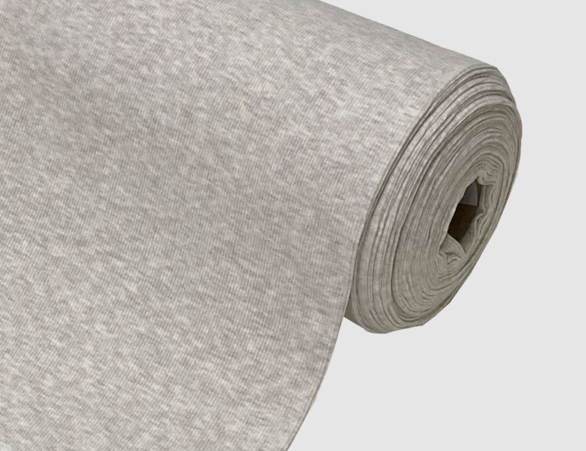 Bündchenstoff Uni Taupe