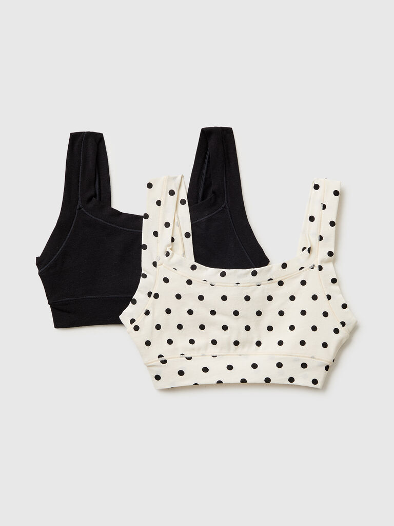 Two bras in super stretch cotton