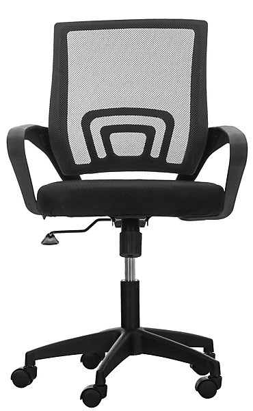 Fauteuil De Bureau Auburn, Chaise De Bureau En Maille Respirante, Chaise pivotante Hauteur réglable et Roulettes Noir