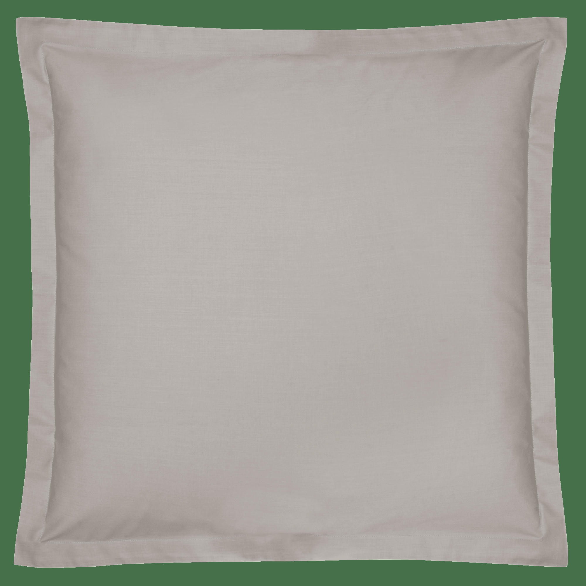 FIL & SENS - Taie en coton bio gris mastic 65 x 65 cm