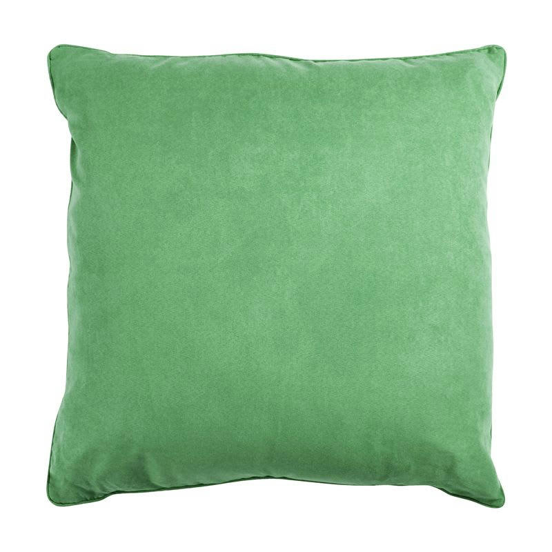 SUEDEN - Coussin de sol en suédine vert clair 70x70