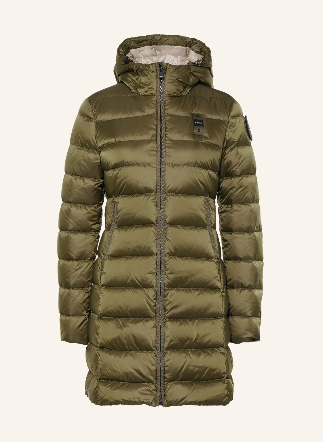 Blauer Lightweight-Daunenmantel AGNES