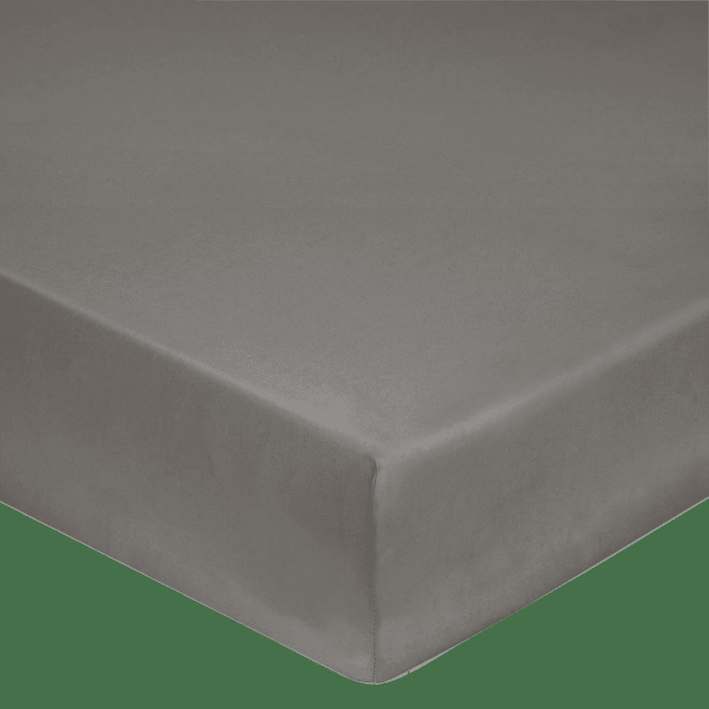 FLANDRES - Drap housse en coton lin lavé orage 160 x 200 cm