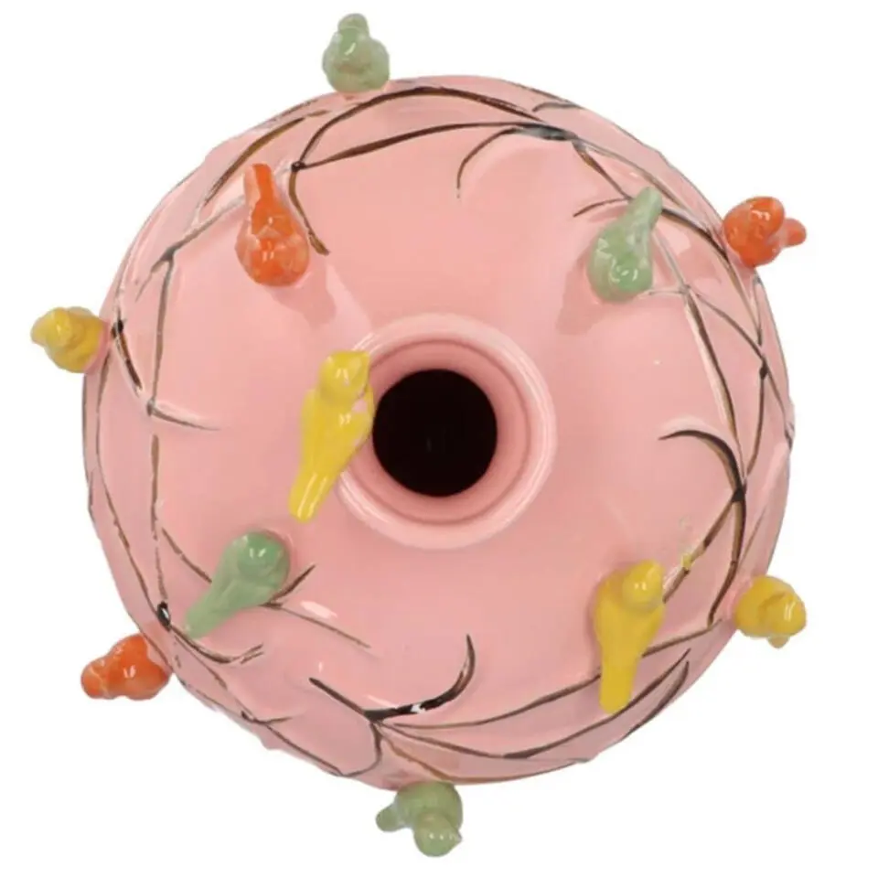 DK Design Vaas Vogels - pistache - D14 x H14 cm