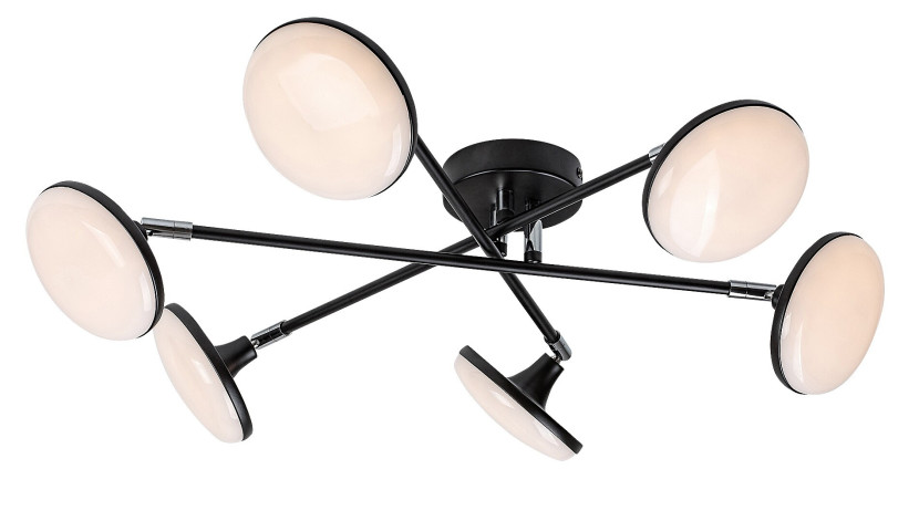 Lampa sufitowa MADI czarna matowa-biała LED 1x24W 3000K 2350lm Rabalux