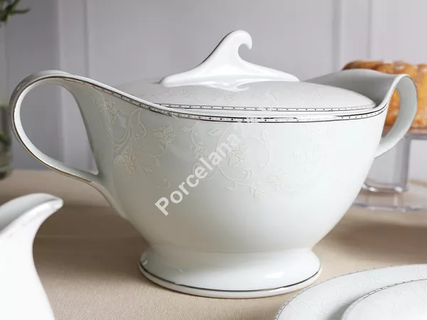Serwis obiadowy na 6 osób (27el) Bogucice - Julia Platin Plus 1173