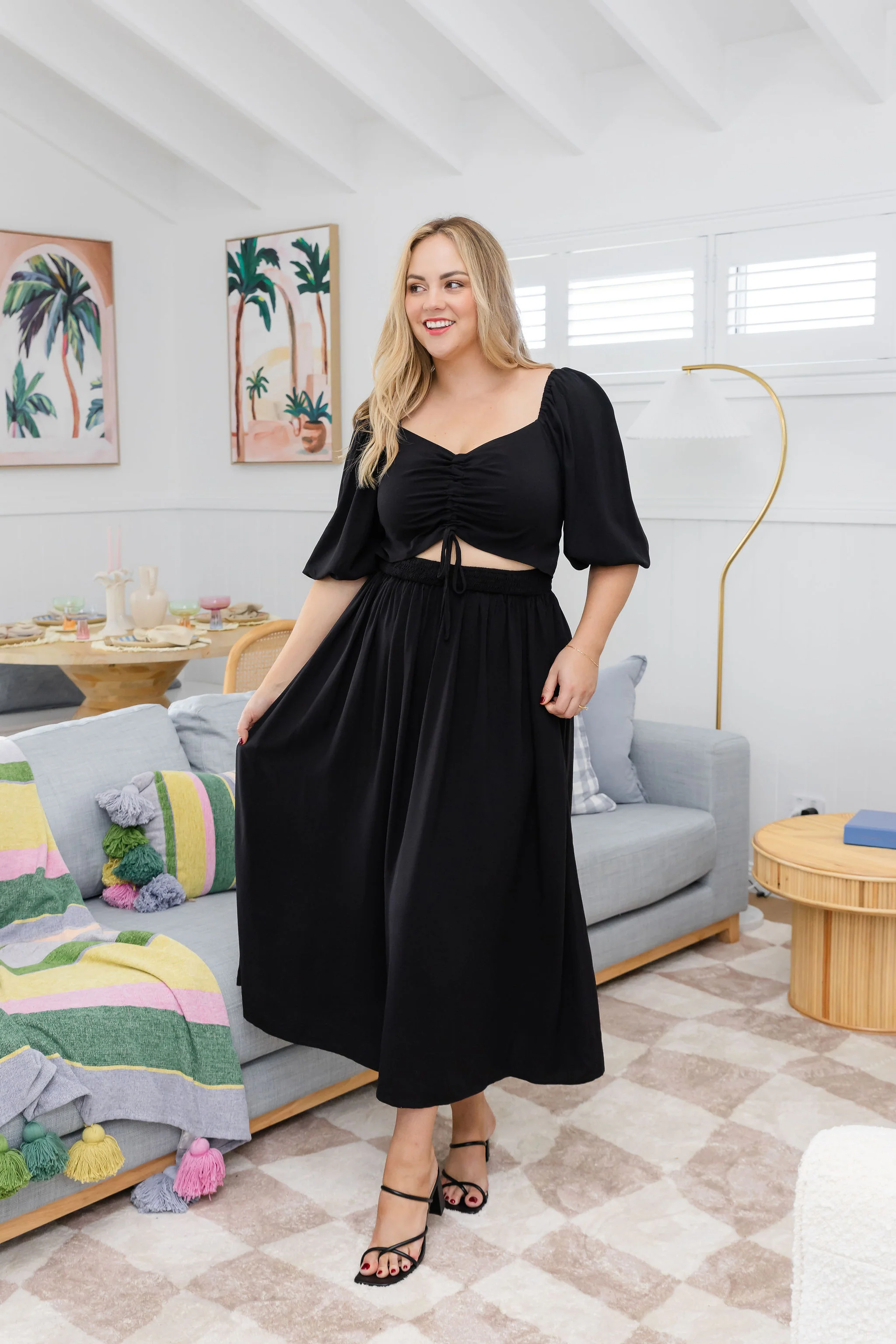 Pippa Cut Out Dress in Black