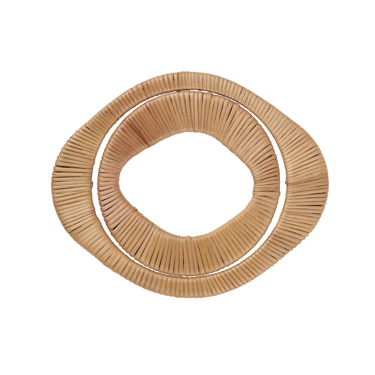 Broste Copenhagen - Tini Untersetzer, Rattan / Eisen (2er-Set)