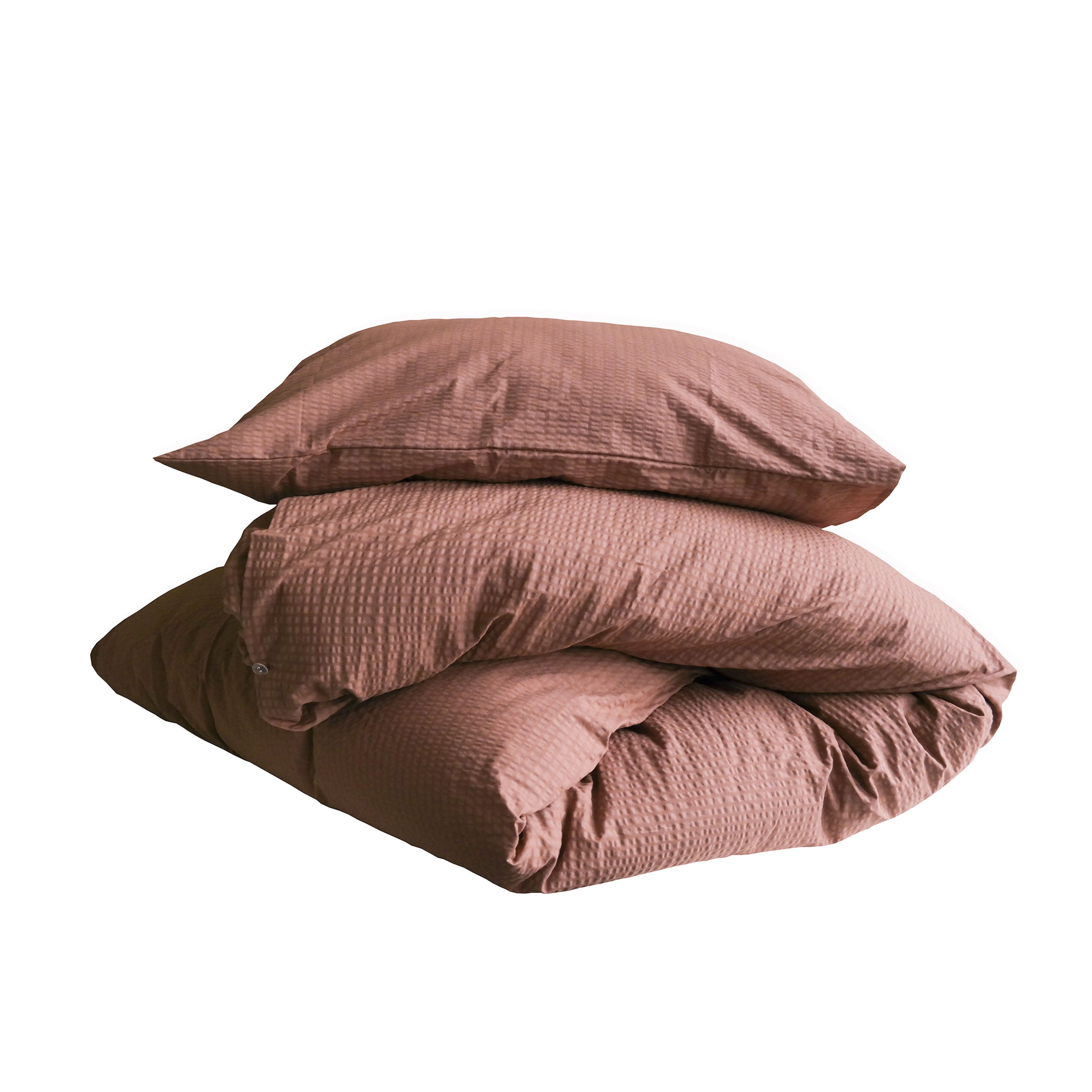Crisp Sheets Dekbedovertrek 240 x 220 cm - Terracotta