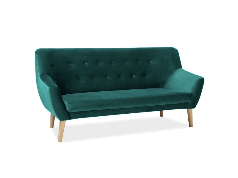 Sofa NORDIC 3 VELVET zielona