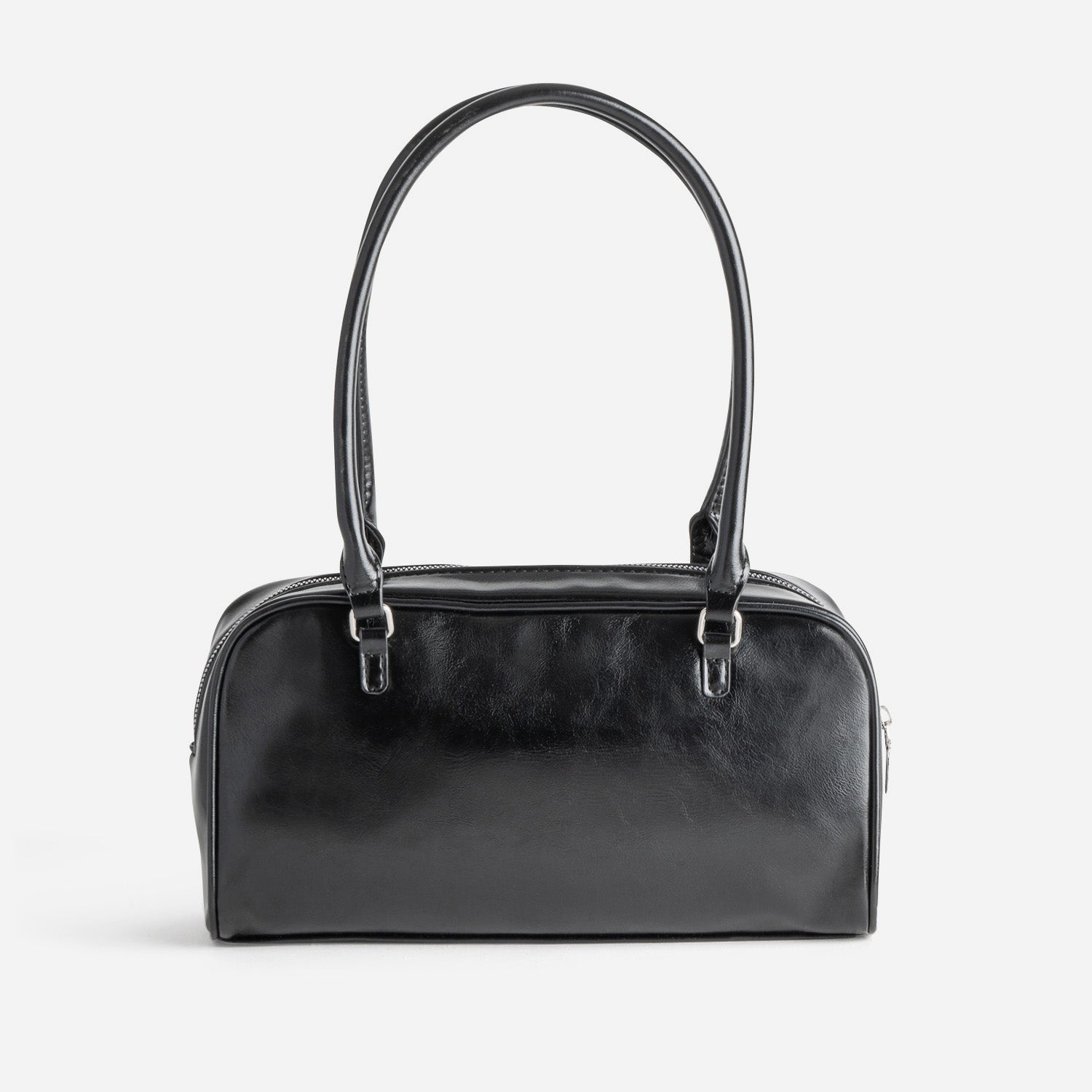 Sac à main TEXTO noir glacé