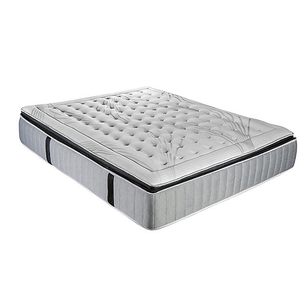 Pack à matelas à ressorts ensachés   sommier   accessoires (140x190 cm - Blanc)