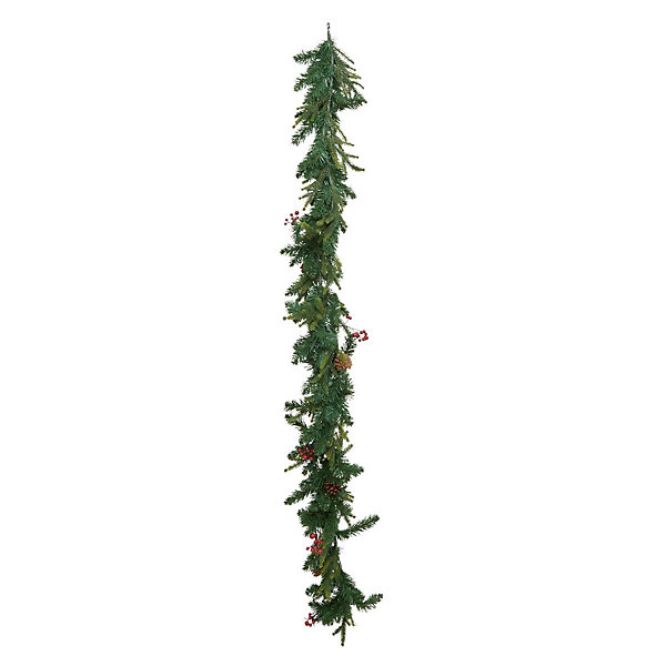 Guirlande LED baies et pommes de pain l.1,8m vert - Atmosphera