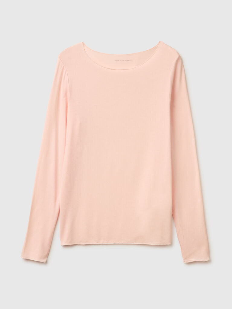 Silk blend undershirt sweater