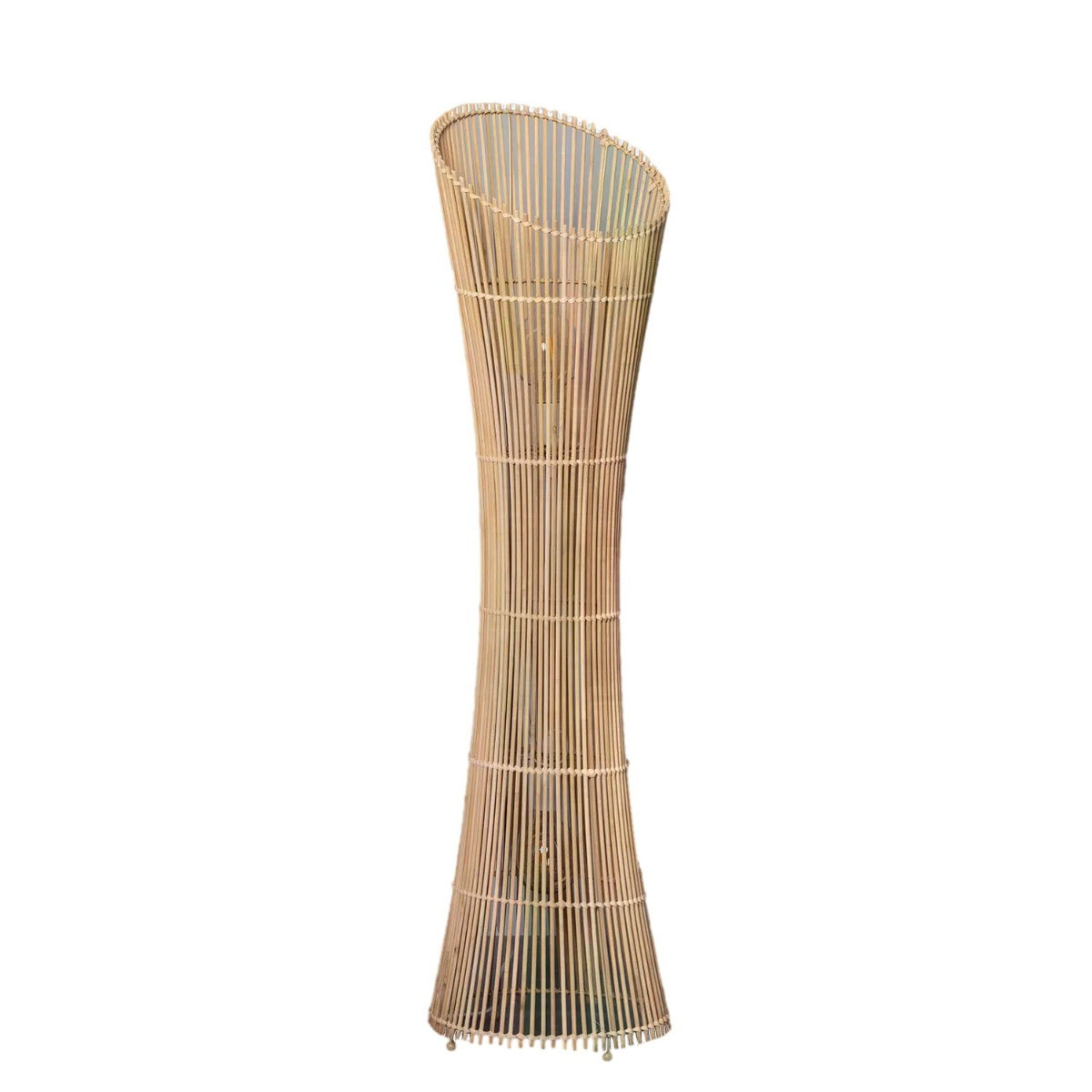 Lampa podłogowa beżowa Camilla 2xE27x40W wym:118x30x30cm Abruzzo
