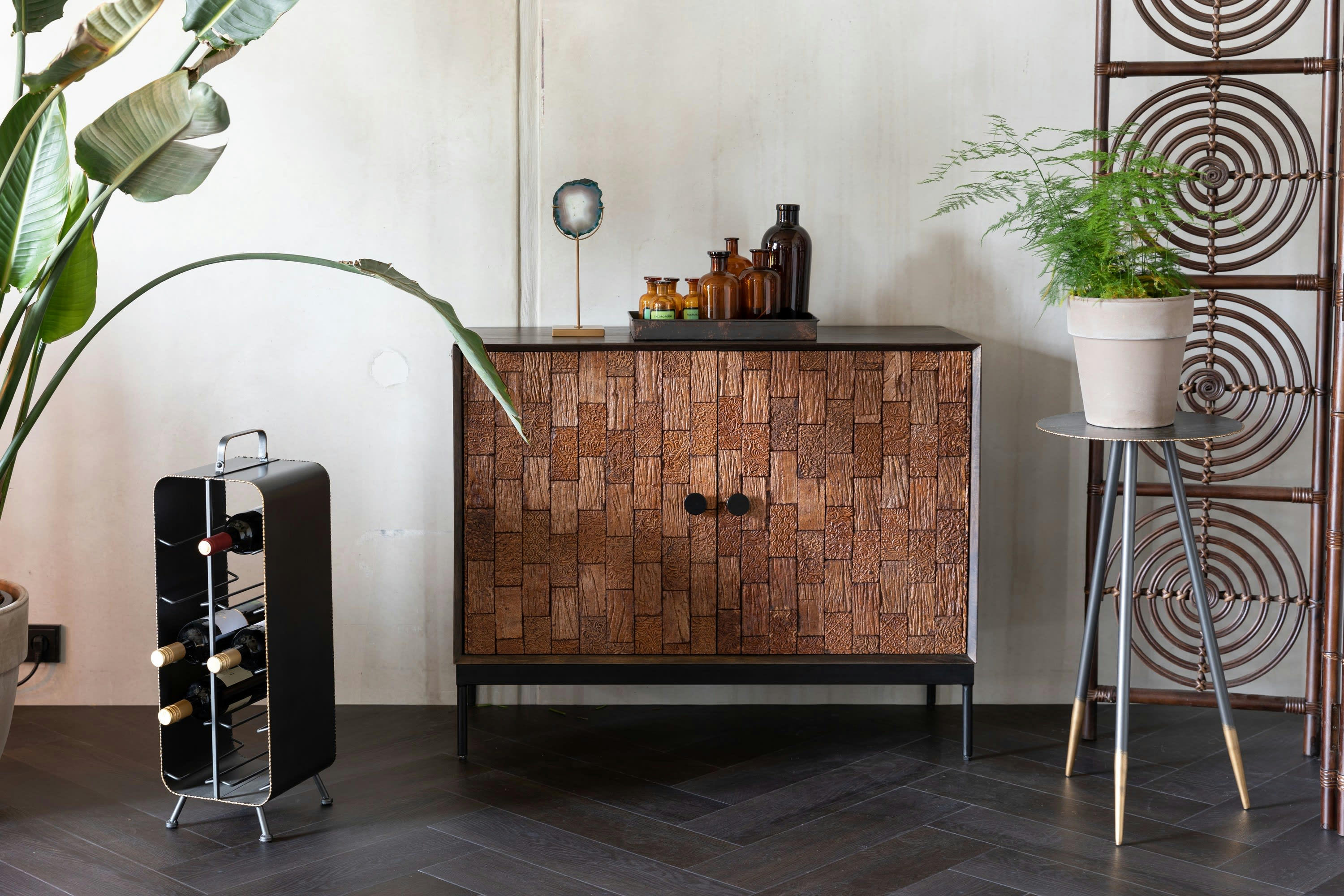 CHISEL - Buffet en bois marron