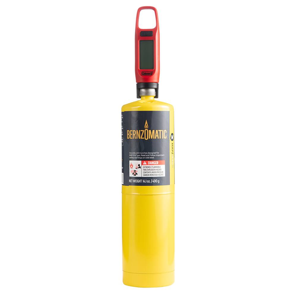 Coleman Digital LED Fuel Gauge, Compatible w/ 14-oz & 16-oz Propane & MAP-Pro Cylinders