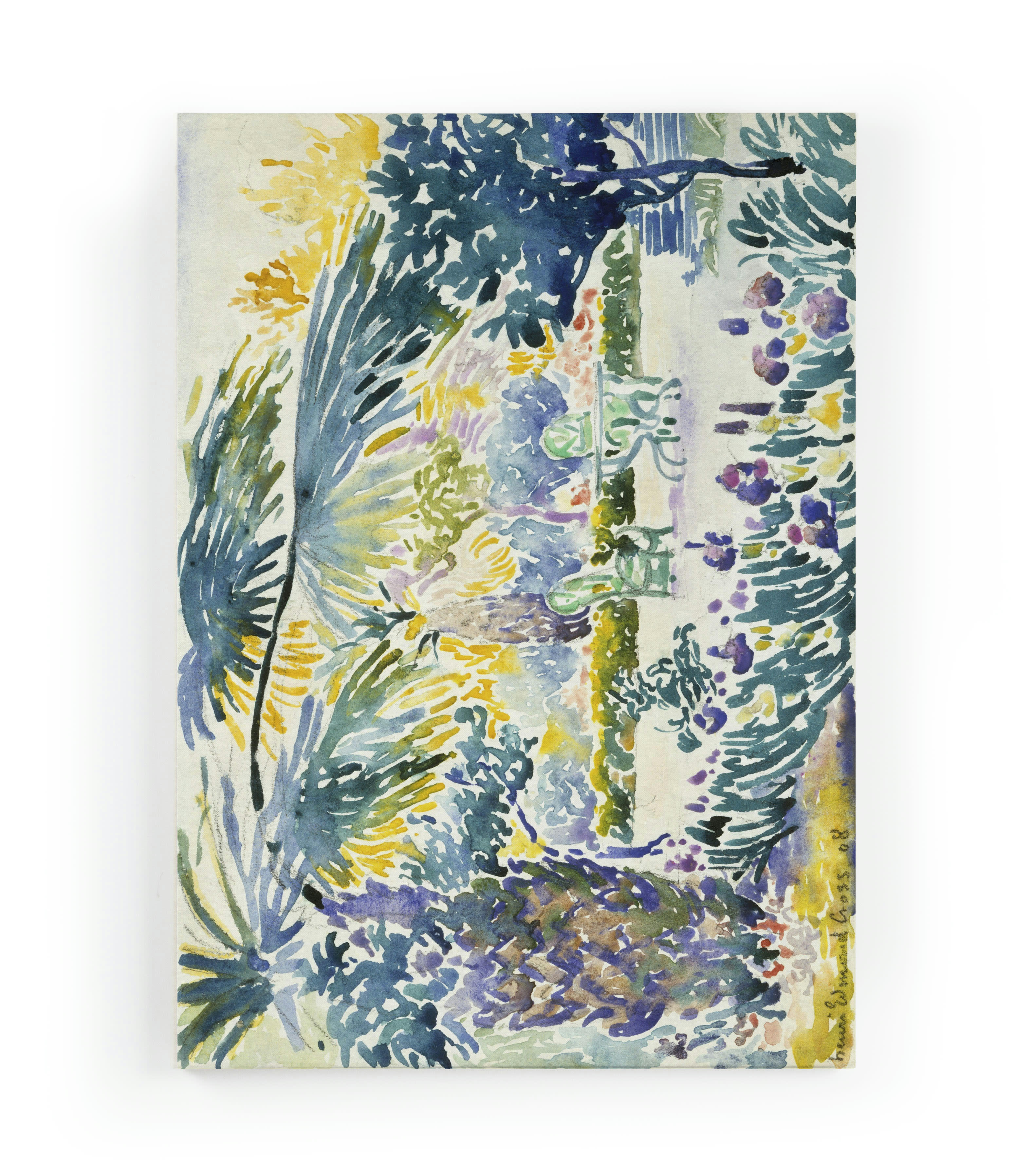 GARDEN OF A PAINTER - Peinture sur toile 60x40 imprimé HD jardin d'un peintre