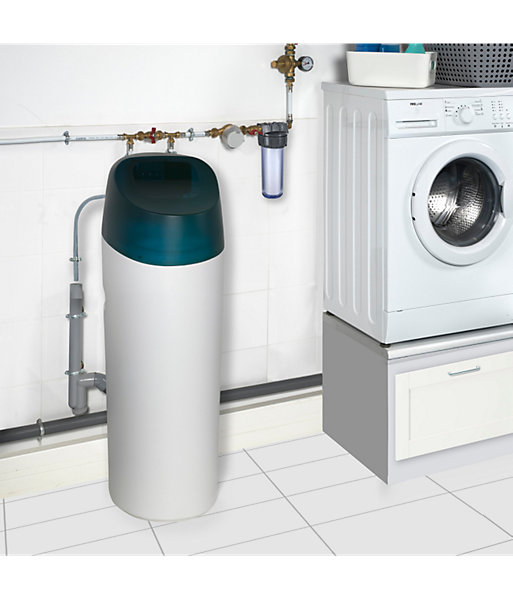 Adoucisseur d'eau 30L Vanne Fleck 5600 SXT complet avec accessoires