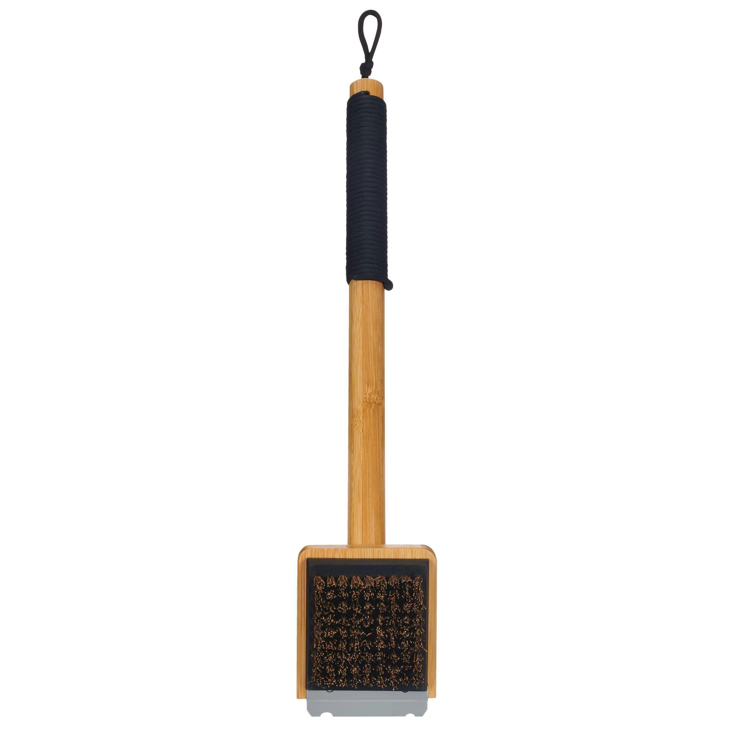 Master Chef Outdoor BBQ Hardwood Grill Brush, Smart Certified™ w/ Palmyra Bristle