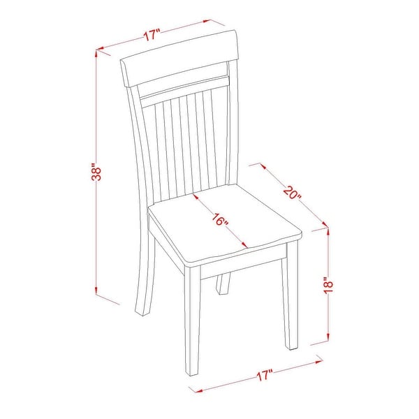 9-piece Dining Set Rubberwood- Dining Table and Kitchen Chairs- Cappuccino Finish (Seat Type Option)