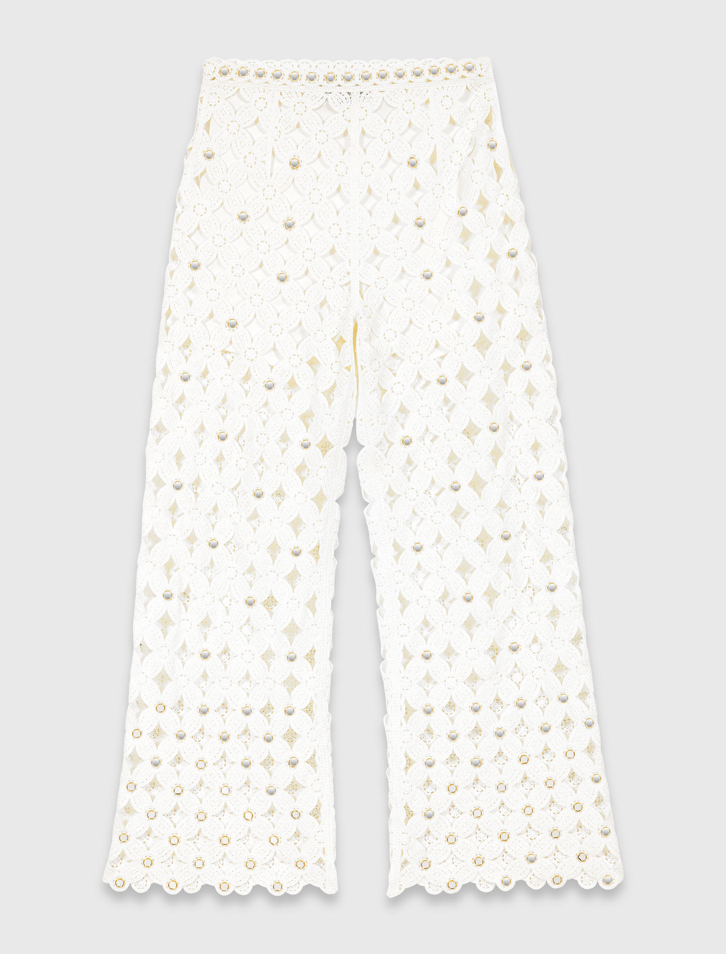 Pantalon en crochet avec miroirs