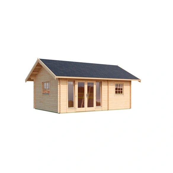 Blockbohlenhaus »Caroline«, BxHxT: 675 x 330, 6 x 489, 9 cm (Außenmaß inkl. Dachüberstand)
