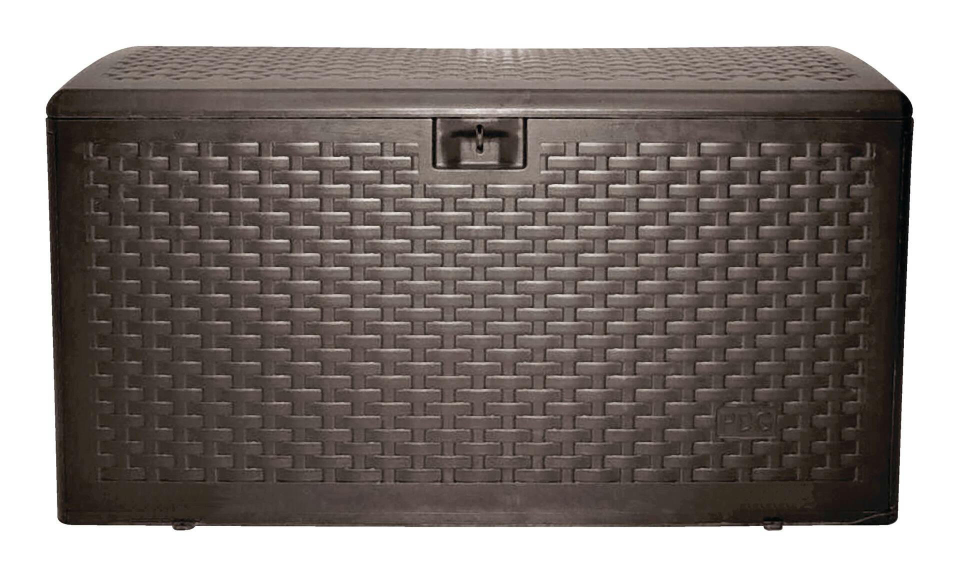 PDG Resin Storage Deck Box, Brown, 374-L