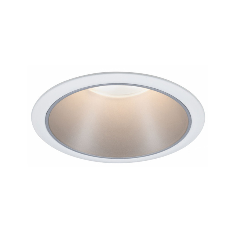 Spot encastrable LED Cole blanc et argent blanc chaud IP44 470 lm 6 W PAULMANN
