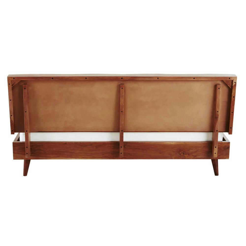 Quadra - Lit 160x200 en bois de sheesham massif