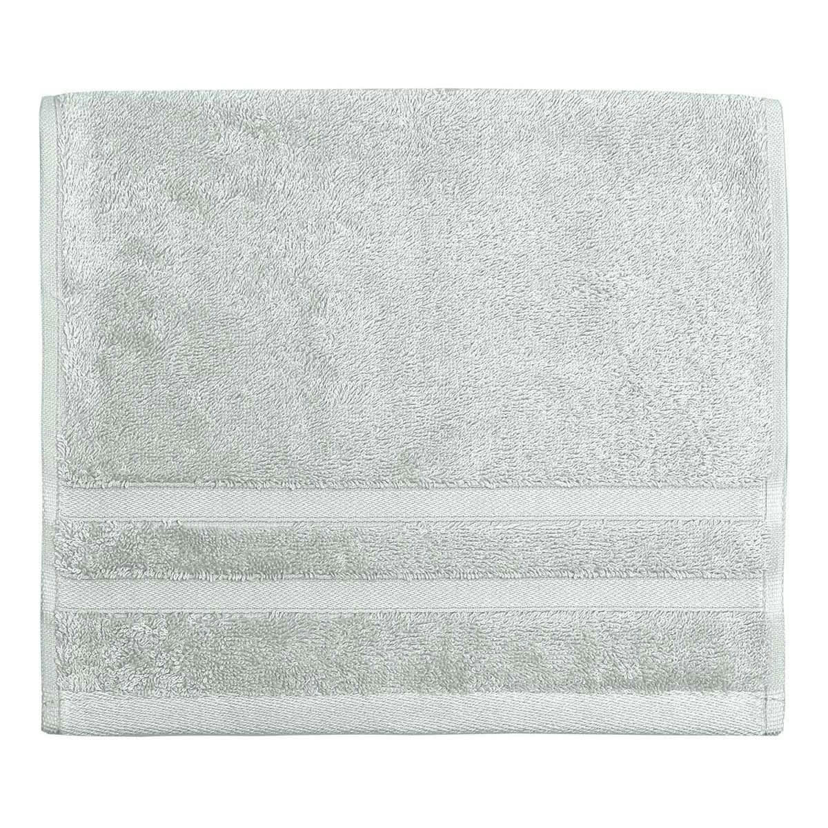SENSILK - Lot de 3 serviettes invité 600 gr/m²  glacier 30x50 cm